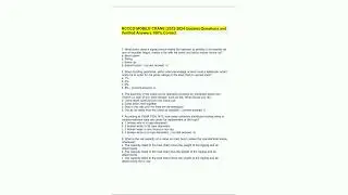 NCCCO MOBILE CRANE 20232024 Update Questions and Verified Answers 100 Correct1049