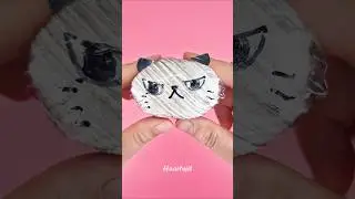 No paper squishy tutorial🐈&zwj;⬛ So cute cat squishy DIY #craft #satisfying #squishmallows #shorts #art