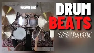 4/4 Drums Only Backing Tracks (140bpm) - House, Electronic, Pop