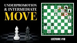 Chess Tactic: Under Promotion + Intermediate Move Explained | Hindi