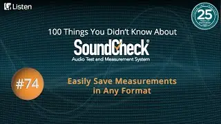 100 Things #74: Easily Save Measurements in Any Format