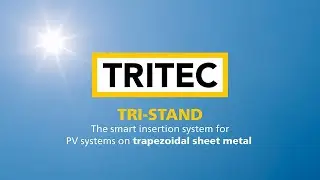 TRITEC PV insertion system TRI-STAND for trapezoidal sheet metal