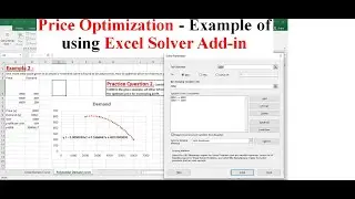 Price Optimization using Excel solver Add-in Examples || Learn Easily