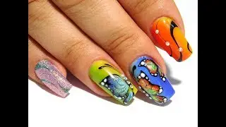 Бабочки на градиенте New Nail Art 2017 Лучшие дизайнерские идеи для ногтей Jule 2017