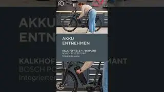 Akku entnehmen (Bosch PowerTube 800Wh) beim Kalkhoff Level 5+ & 7+ mit Diamant-Rahmen #ebike