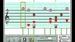 Default song on Mario Paint Composer