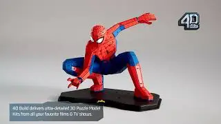 4D Build Marvel Spider-Man Full Pose 3D Model Kit