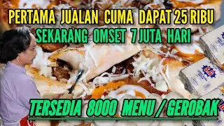 jualan gerobakan sampai ada 8000 menu!!  dengan mengunakan saos yang sama tapi rasa berbeda