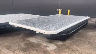 Custom pontoons for bridge maintenance pontoon boat work barge