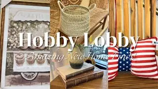 HOBBY LOBBY SUMMER CURATED-LOOKING HOME DECOR SHOP WITH ME & HAUL | HOBBY LOBBY SHOP WITH ME 2025
