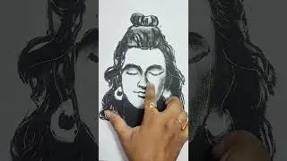 Mahadev 🙏 Charcoal Art #art #drawing #shorts #feed