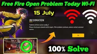 Free Fire Network Connection Error Failed to retrieve server config 2 Problem Wifi | FF Open Trick 🔥