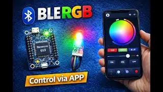 Nordic Bluetooth 5 control RGB led using App by Renesas G13 MCU.