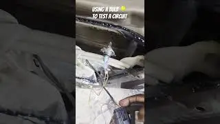 Using a bulb to load test a circuit #automobile #cardashboard #autoswitch #wiringdiagram