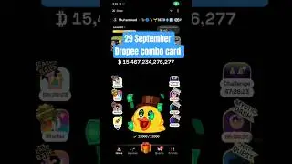 Dropee daily Combo Card 🔥 Today 29 September Dropee combo lottery card 🔥 Dropee daily Combo Card