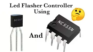 BC547 Transistor And 555Ic  Led Flasher Controller #newinventionsyoutubechanneleasyprojects