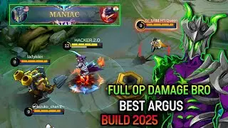 BEST ARGUS BUILD 2025! FULL OP DAMAGE BRO | ONE HIT GAMING | MLBB