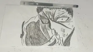 Garou Drawing 😈 #onepunchman #howtodraw #animeart #anime #artwork #art #drawingskill #ballpenart