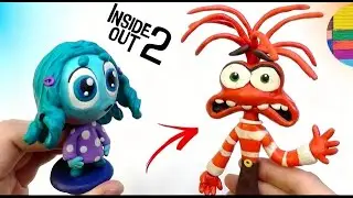 How to make Anxiety and Envy from Inside Out 2! Clay tutorial 