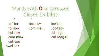 Double Consonant Letters in Two Syllable Words 2