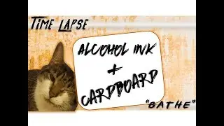 Alcohol Ink: Time Lapse + a Cardboard Technique