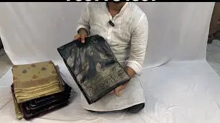 Pure tussar munga Banarasi silk saree| minakari Banarasi saree| #banarasi #silksare #bhagalpurisilk