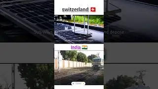 ☀️ Switzerland 🇨🇭 vs India 🇮🇳 | Solar Panels on Railway Tracks 🚆