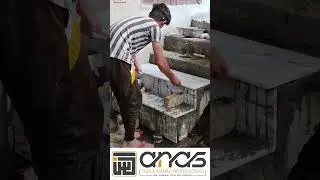 Marble staircase installation by Anas tile doctor