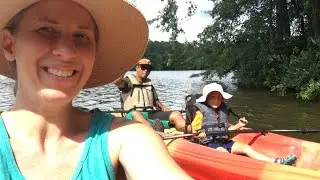 Tent Camping at Trap Pond State Park in July & Kayaking with Bald Cypress Trees