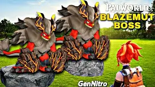 CATCHING THE MOST LEGENDARY LAVA TYPE POKEMON BLAZEMUT BOSS 🥵 PALWORLD