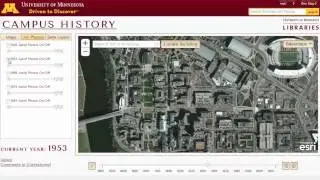 Карта истории кампуса: Университет Миннесоты