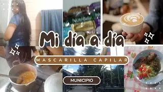 Mascarilla capilar😉😉. Almuerzo ecuatoriano 🍛🍛😋😋