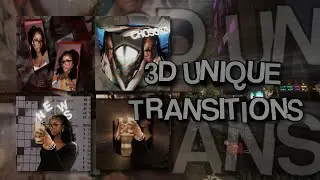 3D unique transitions ideas + project files || After Effects