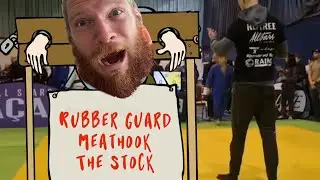 Unique rubber guard submission, The Stock, caught in BJJ match by Nic Sanderson