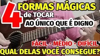 🎸A arte da rearmonização! 4 formas LINDAS de TOCAR AO ÚNICO QUE É DIGNO no VIOLÃO! Qual vc consegue?
