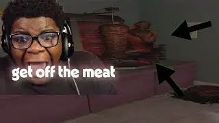 HE CANT GET OFF THE MEAT AYO PAUSE ( Scary shawarma Kiosk )