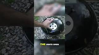 Grilling Vintage Made in USA Chrome Barbecue | Quick Clean Weber Cooking Tutorial #fyp #short #bbq