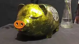 Pig lacquer statue / Wood / Lacquer/ How to make  /  Gift 2019