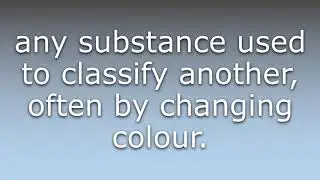 What does Chemical indicator mean?