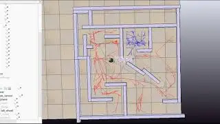 Path following mobile robot using v-rep