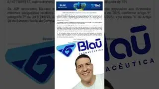 Blau Farmac&ecirc;utica anuncia pagamento de JCP!!!#BLAU #BLAU3 #Dividendos #JCP #Proventos