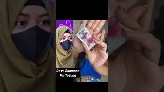 Dove shampoo pH testing 🧴#ytshorts #trending #popular #special