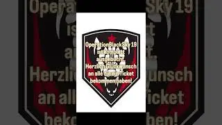 Operation Black Sky 19 - Crimson Dusk ist ausgebucht. .#operationblacksky