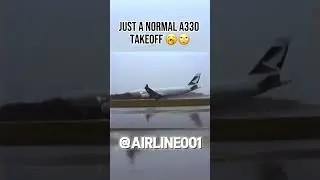 Just A Normal A330 Takeoff 💀 #aviation #avgeek #airbus #a330