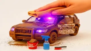 Abandoned Police Car Rescue & Restoration - ASMR Deep Cleaning 😲#asmrcleaning #asmrwork 
