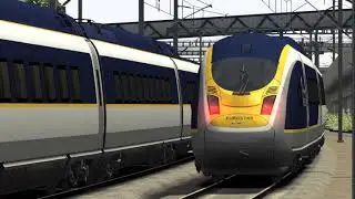 Eurostar E320 Class 374 departing Ebbsfleet International