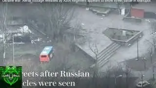 Ukraine war: Aerial footage released by Azov Regiment appears to show street battle in Mariupol