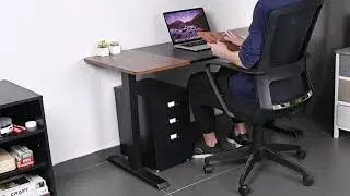 Mobile 3 Drawers File Storage Cabinet for Office and Home Use - Moustache&reg; - Black