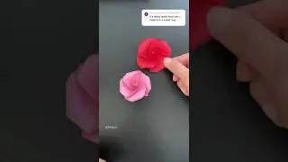 Origami Rose -hope it&rsquo;s easier to follow use bigger square paper (Fumiaki Shingu) #origamirose #折り紙