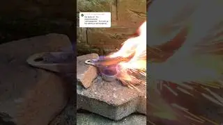 Фиолетовые искры от капель этанола (исправлено) 🔥⚡️ #шорты